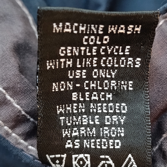 Michael Brandon Men's Navy & Grey Colorblock Short Sleeve Button-Up | Large - Picture 5 of 5